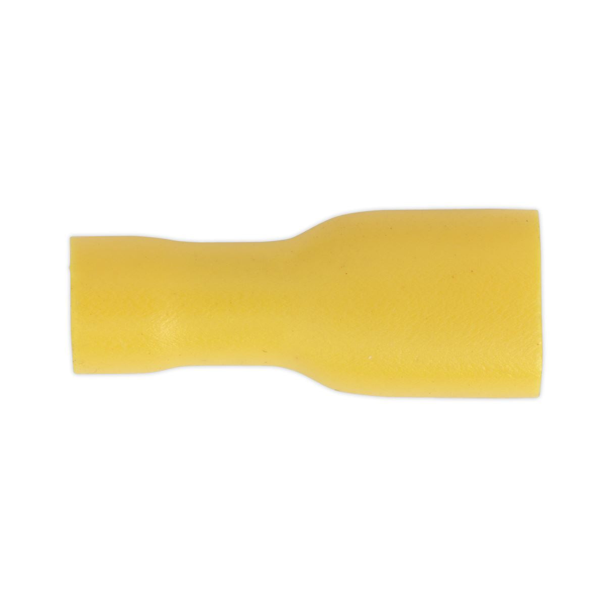 Sealey 100 Pack 6.3mm Yellow Fully Insulated Female Terminal
