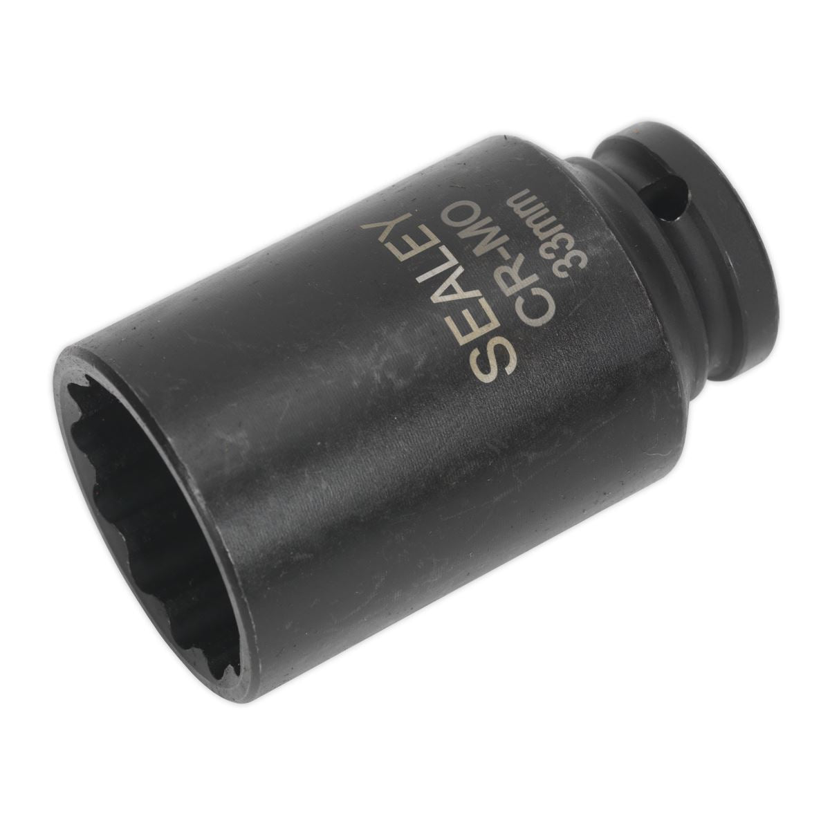 Sealey Premier Impact Socket 33mm Bi-Hex Deep 1/2"Sq Drive