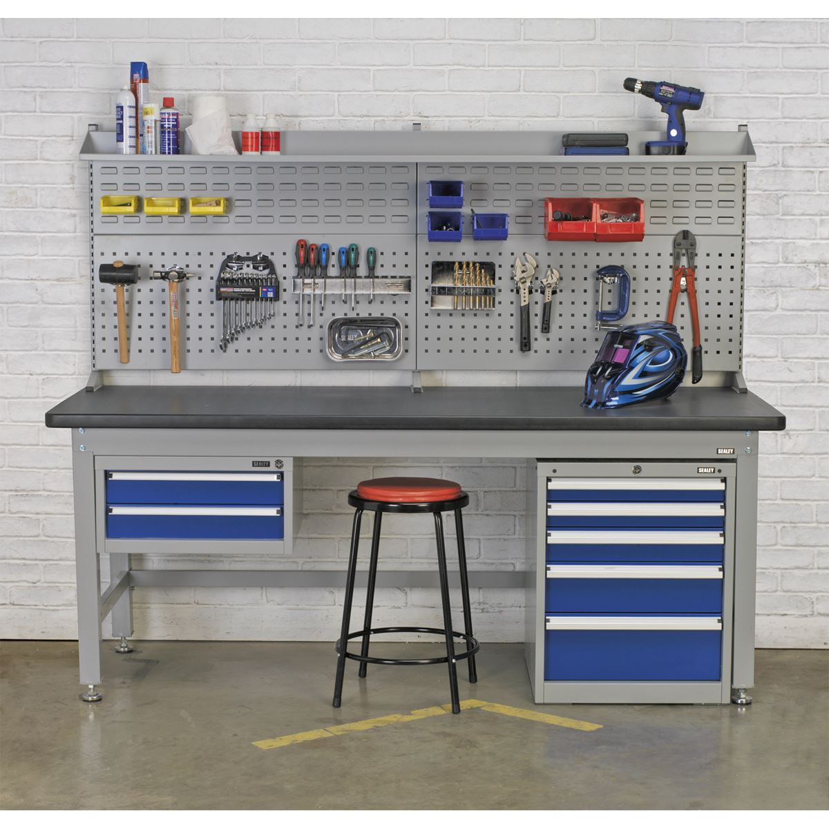 Sealey Premier Industrial Double Drawer Unit for API Series Workbenches