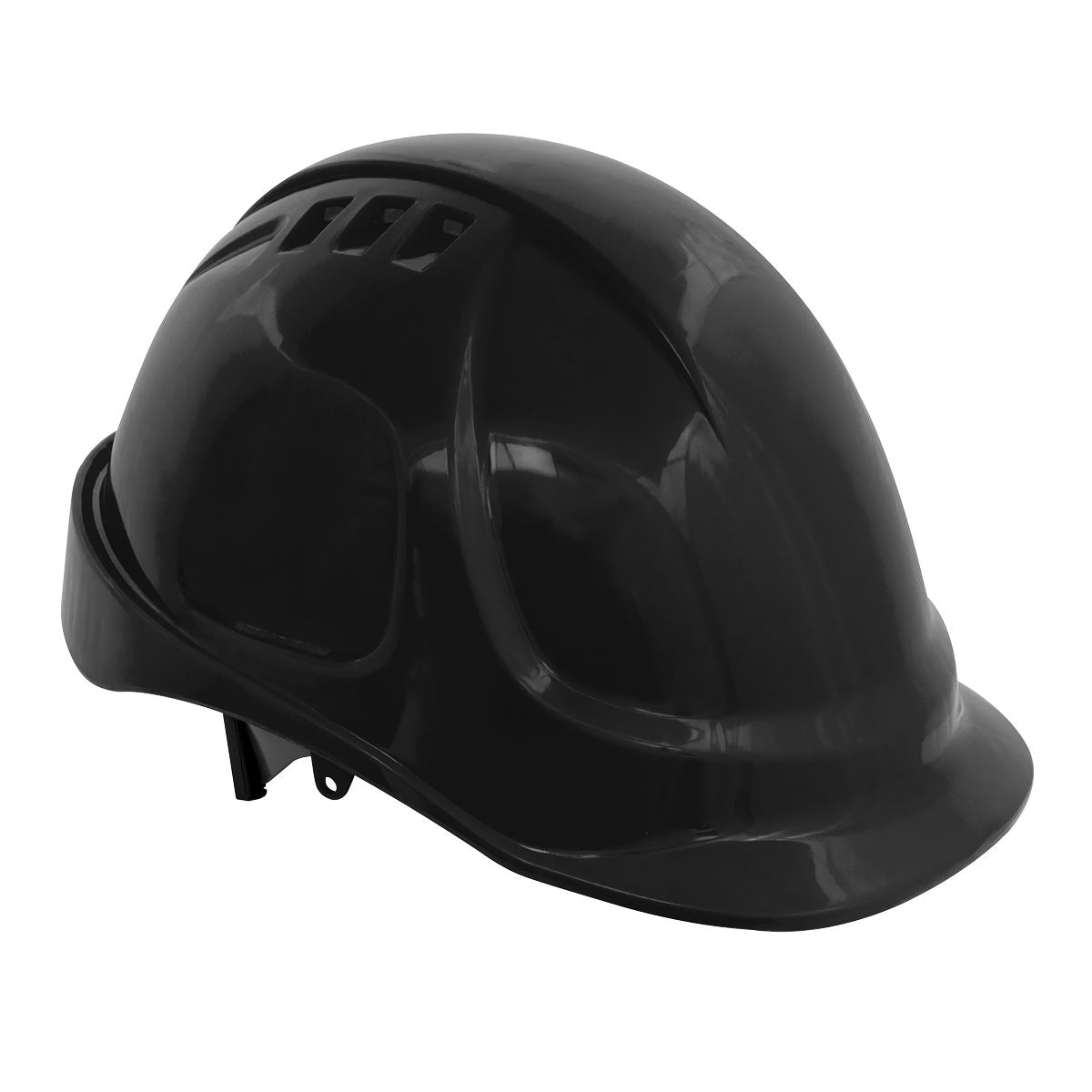 Worksafe by Sealey Safety Helmet - Vented (Black)