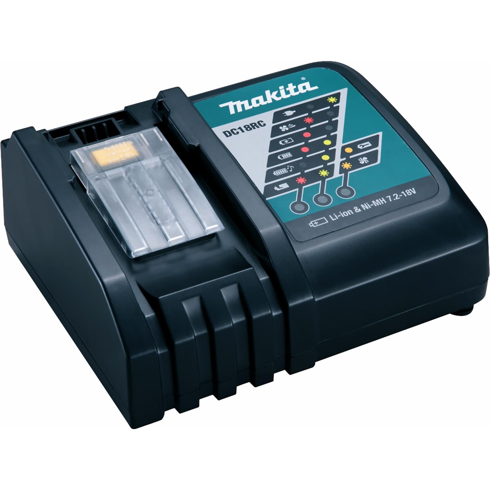 Makita Compact Charger for 18V LXT Slide Batteries DC18RC