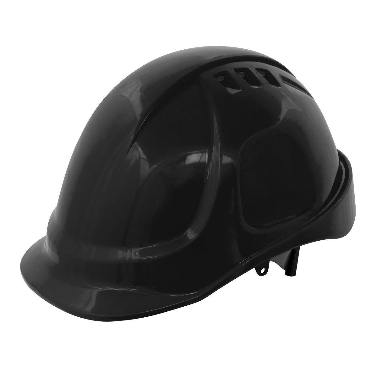 Worksafe by Sealey Safety Helmet - Vented (Black)
