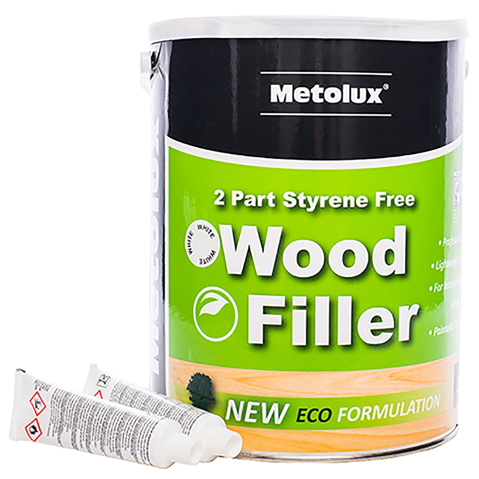Metolux Wood Filler 2 Part Styrene Free High Strength Professional Grade