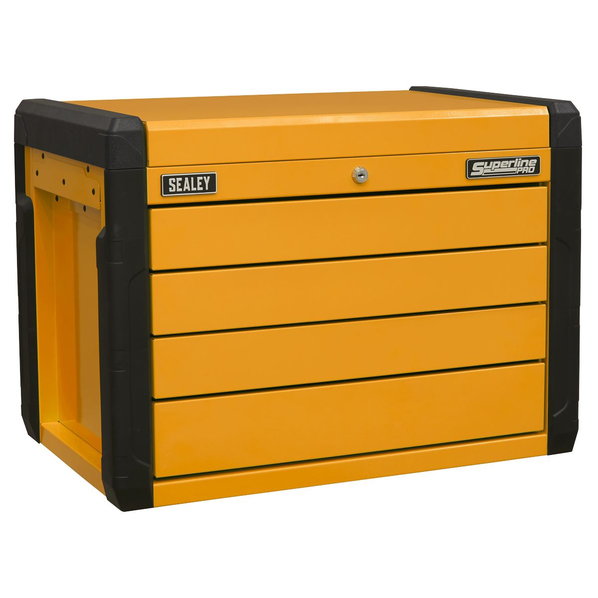 Sealey Superline Pro 4-Drawer Push-to-Open Topchest with Ball-Bearing Slides - Orange