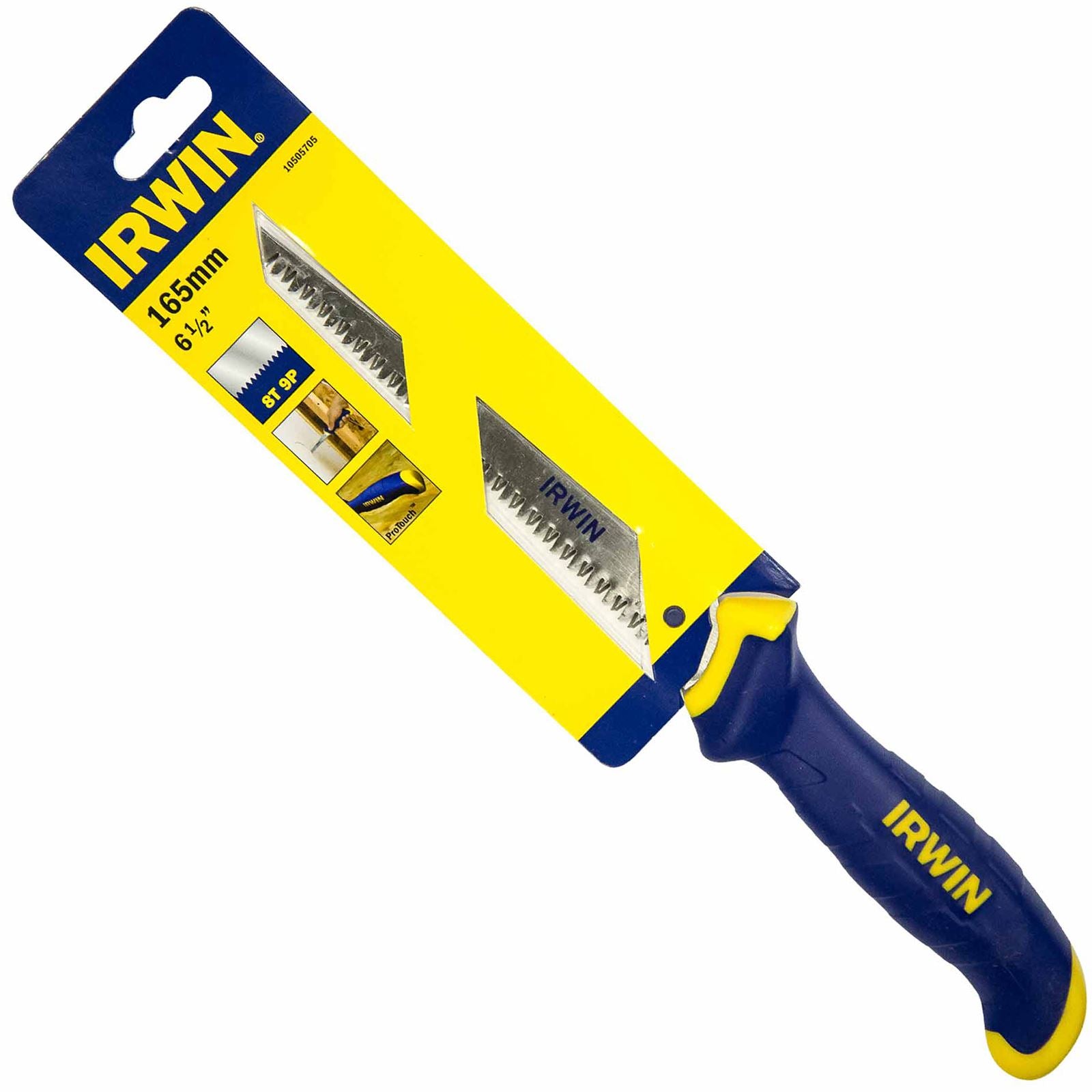 Irwin ProTouch Jab Saw 165mm (6½") 8TPI Drywall Plasterboard Sharpened Tip
