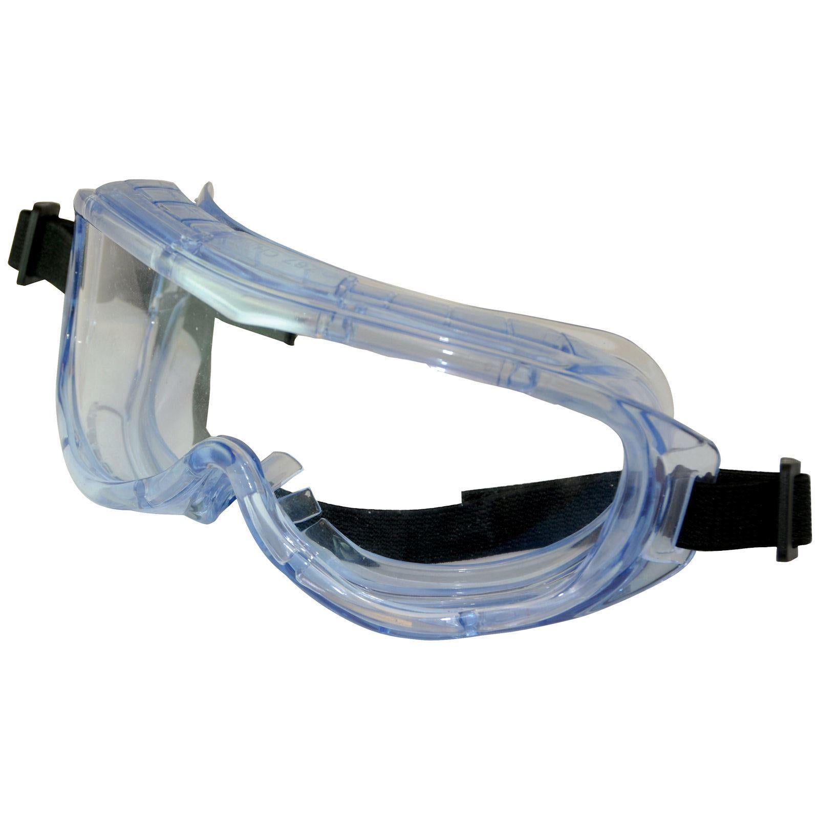 Silverline Panoramic Safety Goggles Clear Lens Adjustable Glasses