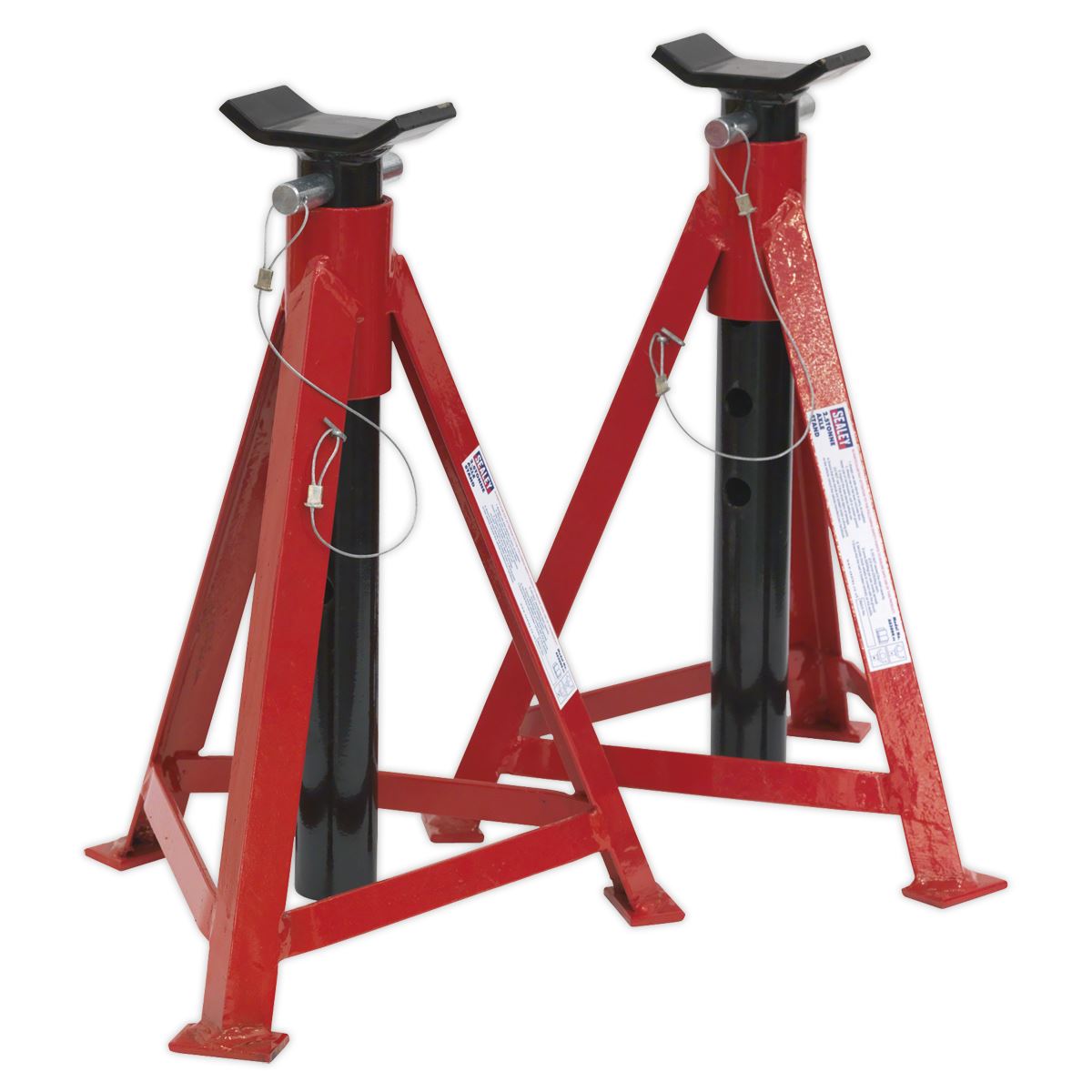 Sealey Premier Axle Stands (Pair) 2.5 Tonne Capacity per Stand Medium Height