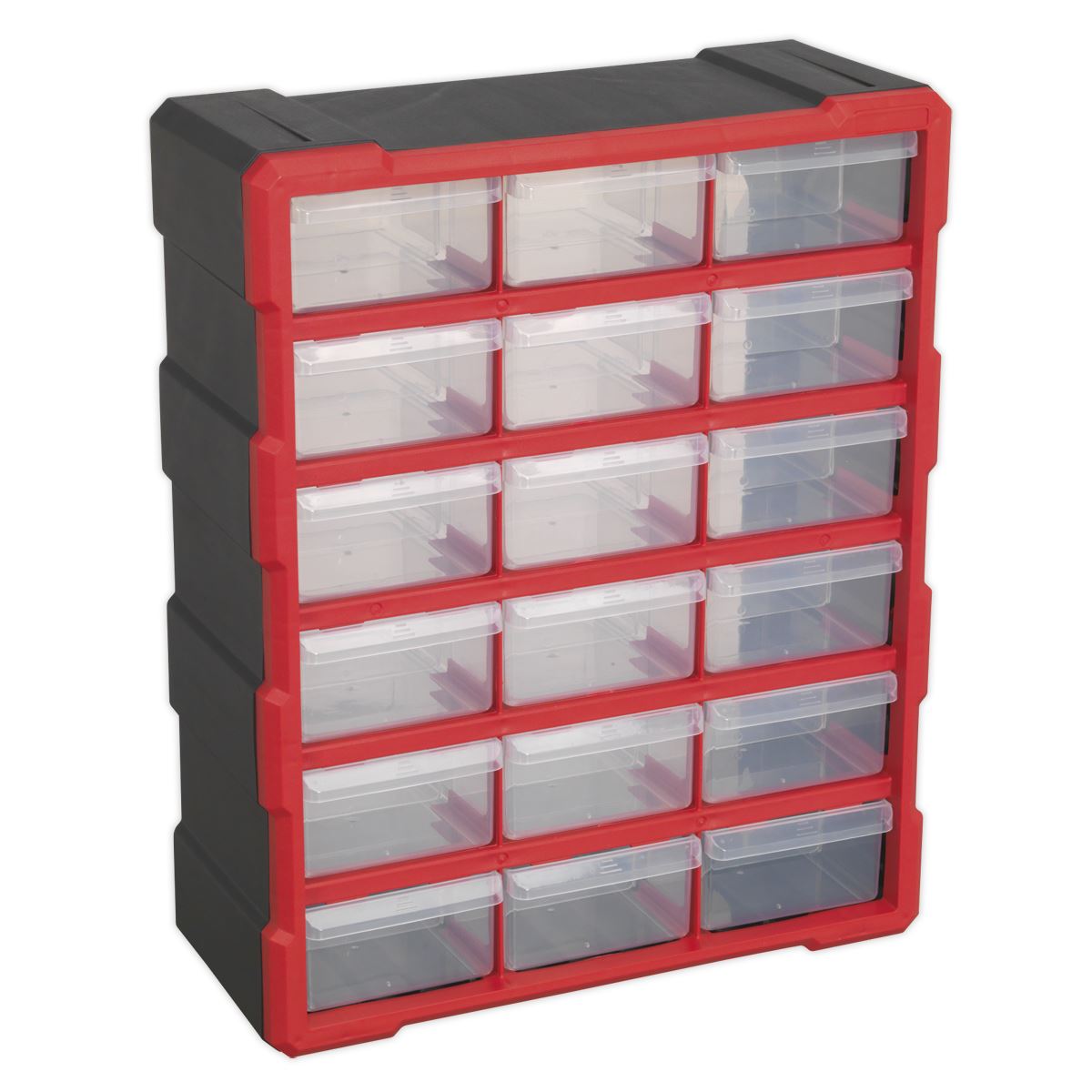 Sealey Cabinet Box 18 Drawer - Red/Black