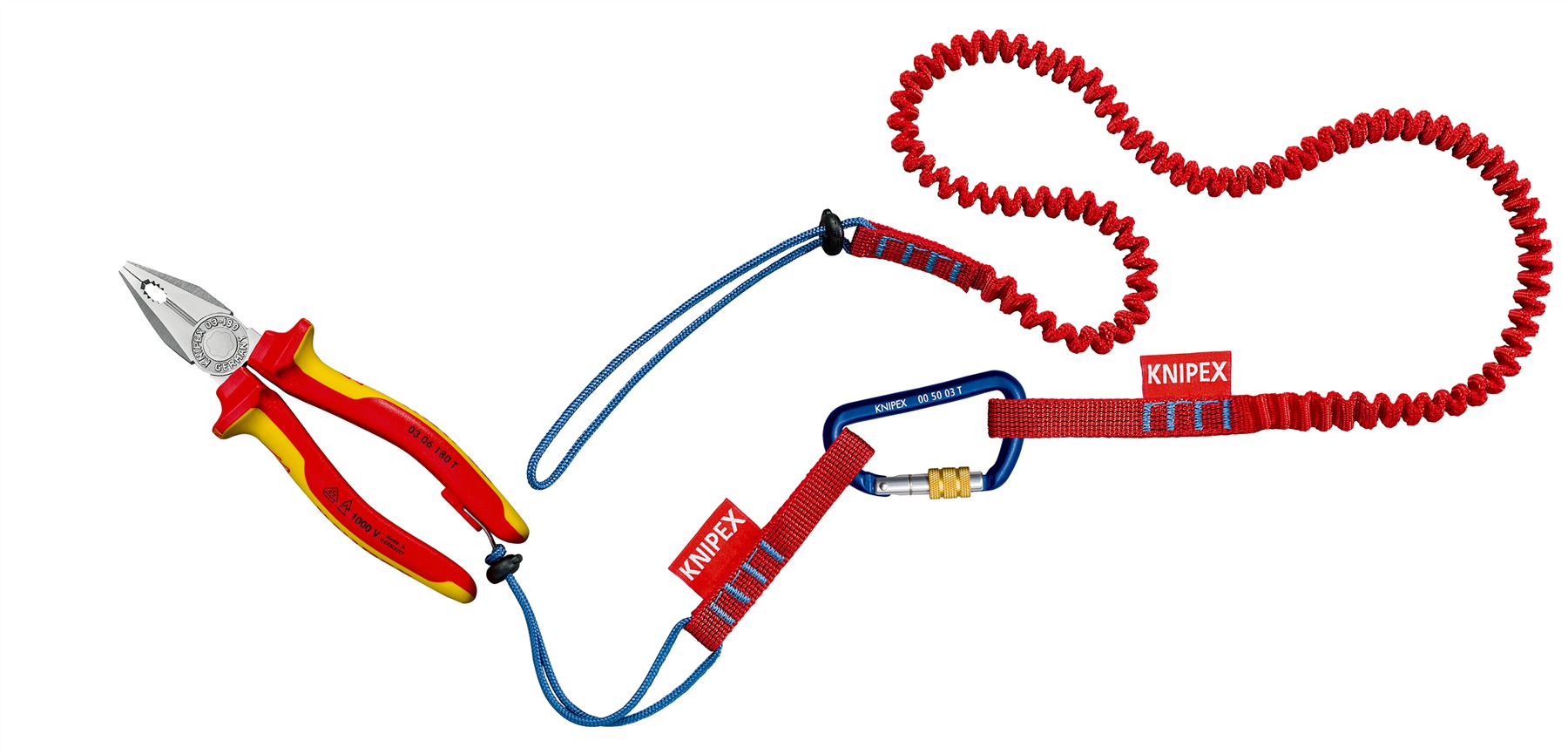 Knipex Tethering System Set Tool Lanyard Working at Height 00 50 04 T BK