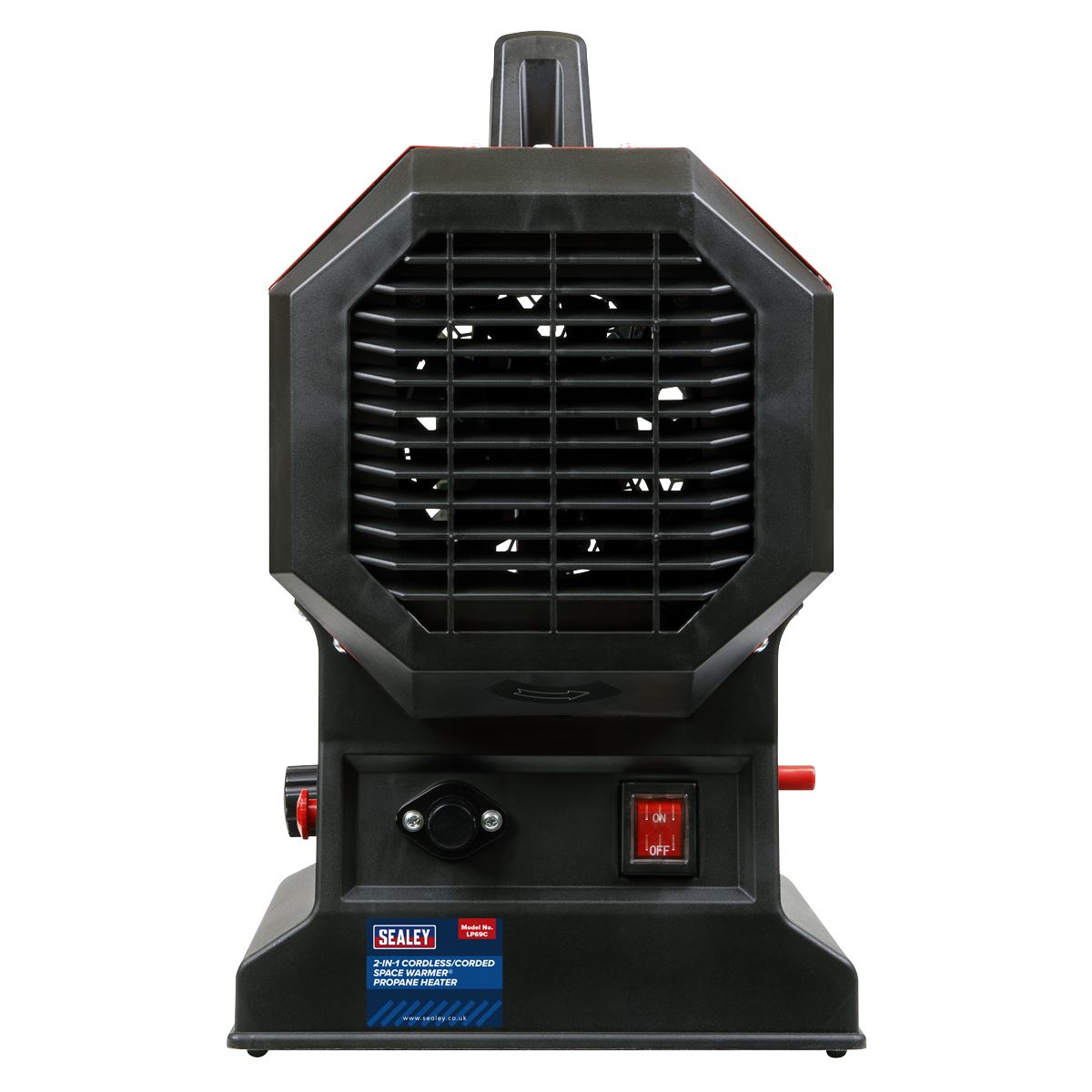 Sealey 230V with Cordless Option Space Warmer® Propane Heater 30,000-68,000Btu/hr (9-20kW)