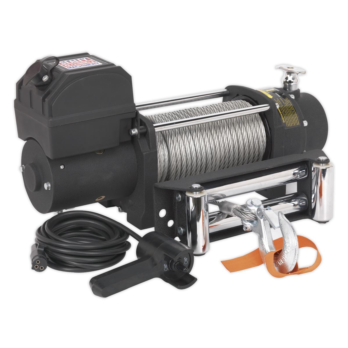 Sealey Premier Self-Recovery Winch 4300kg (9500lb) Line Pull 12V