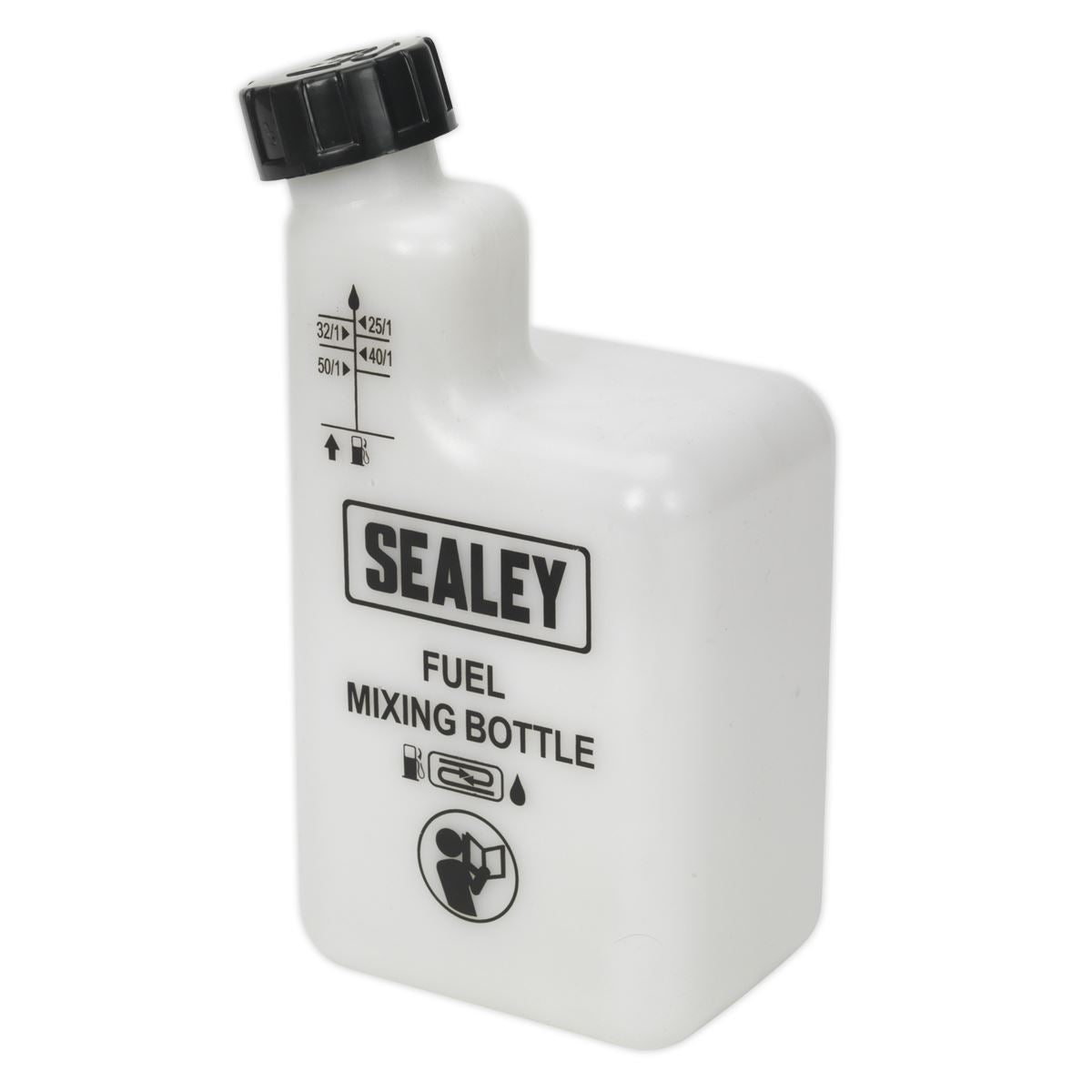 Sealey 1 Litre 2 Stroke Petrol/Fuel Mixing Bottle Engine Oil Ratios Car Motorbike