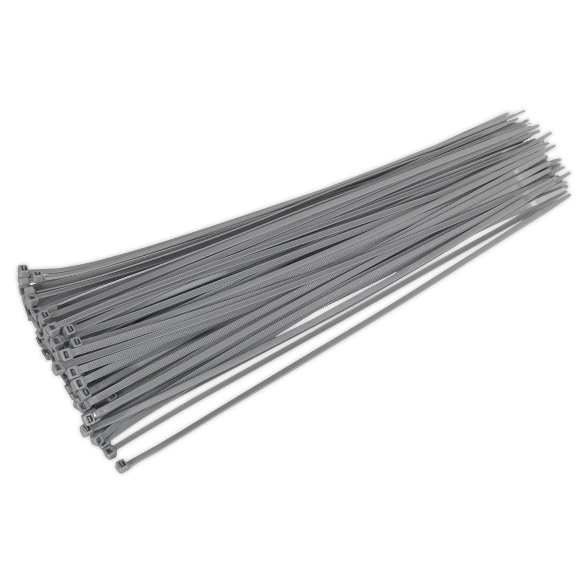 Sealey Cable Tie 380 x 4.4mm Silver Pack of 100