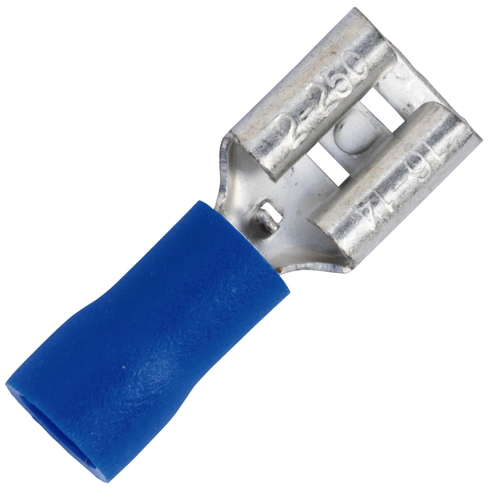 Sealey 100 Pack 6.3mm Blue Push On Female Terminal