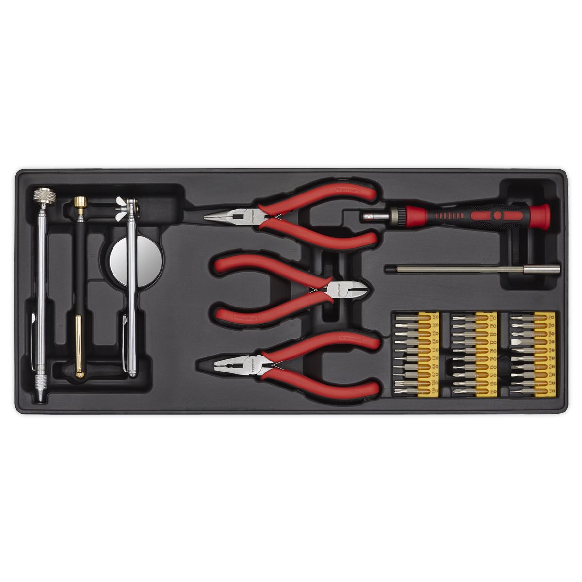 Sealey Premier Tool Tray with Precision & Pick-Up Tool Set 38pc