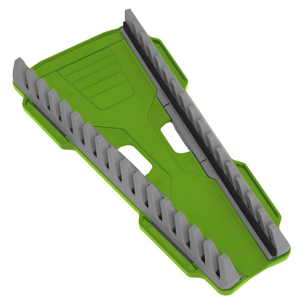 Sealey Premier Reversible Spanner Rack 16pc Hi-Vis Green