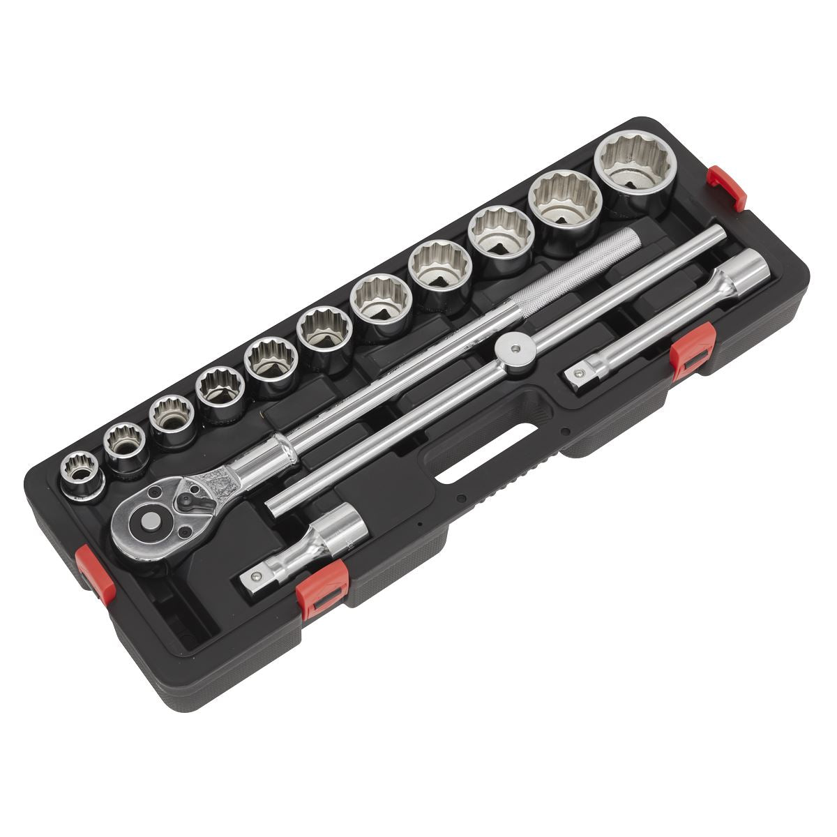 Sealey Premier Socket Set 3/4"Sq Drive 12-point WallDrive® 15pc Metric
