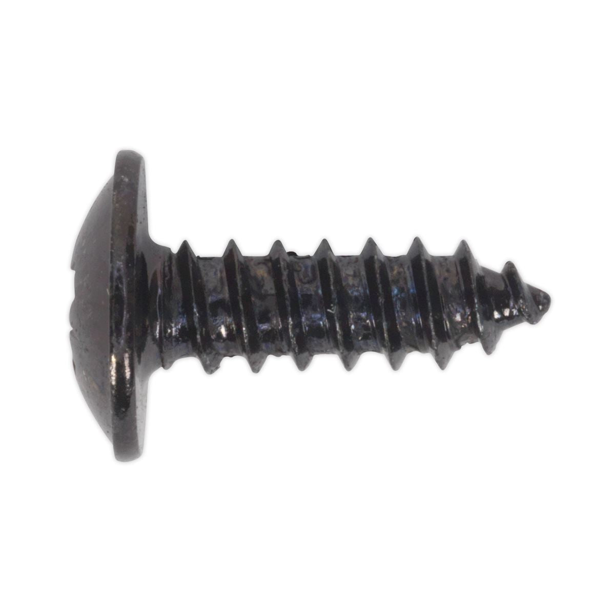 Sealey Self-Tapping Screw 4.2 x 13mm Flanged Head Black Pozi Pack of 100