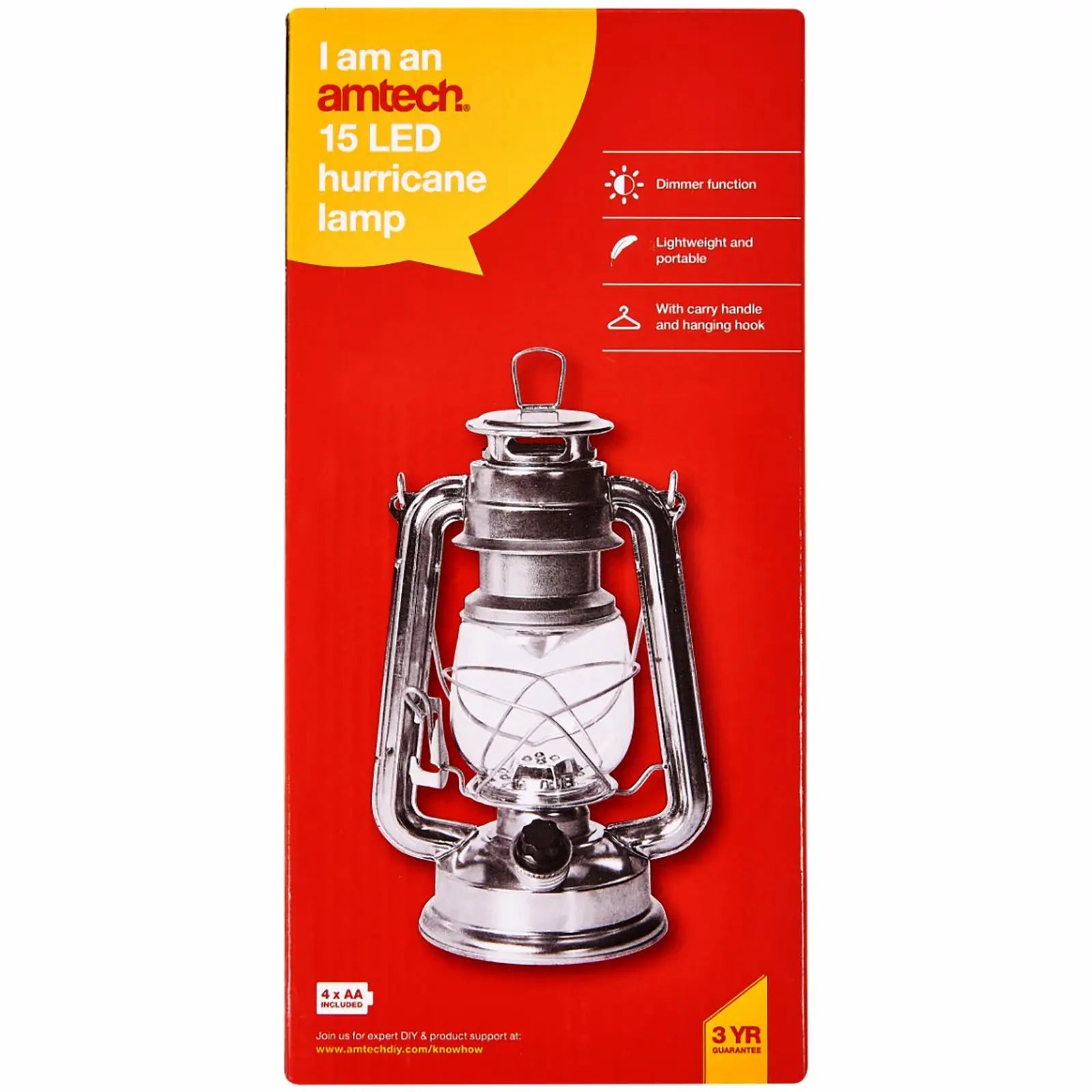 Amtech 15 LED Hurricane Lamp Super Bright Torch 