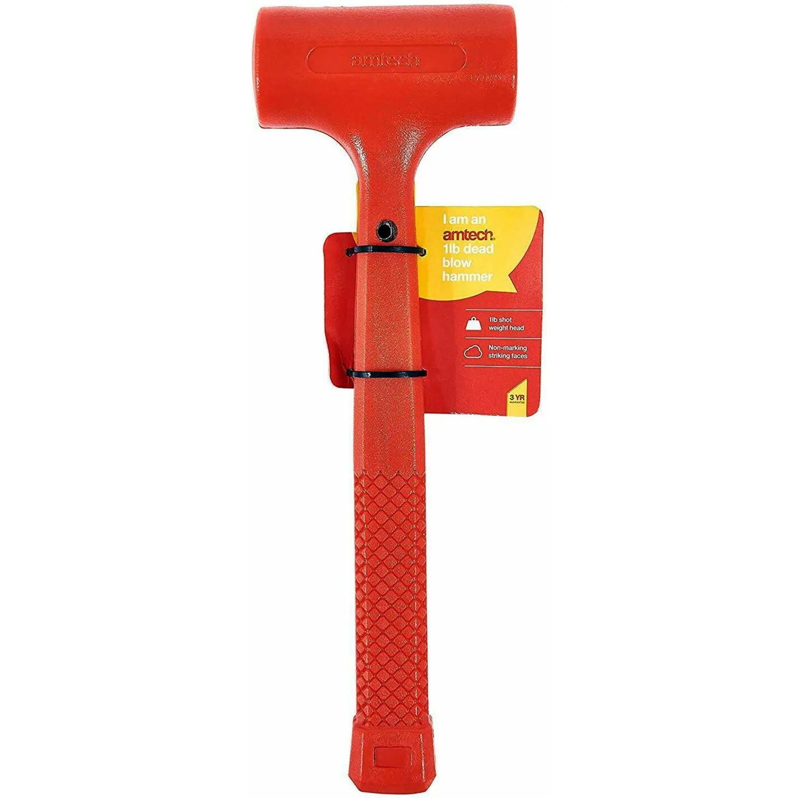 Amtech 1lb Dead Blow Hammer Non Marking Head 