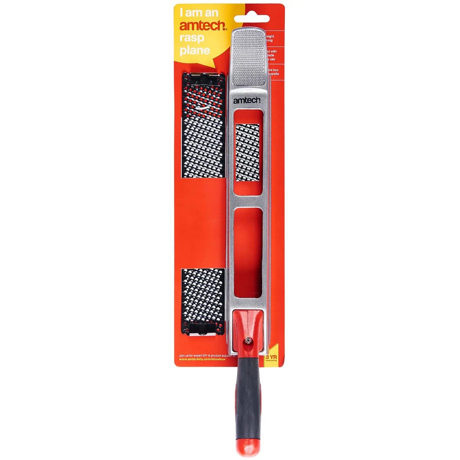 Amtech 250mm x 40mm Rasp Plane with Spare Blade 