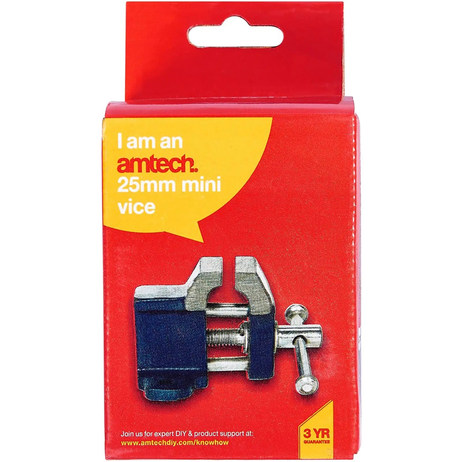Amtech 25mm Cast Iron Mini Baby Vice 
