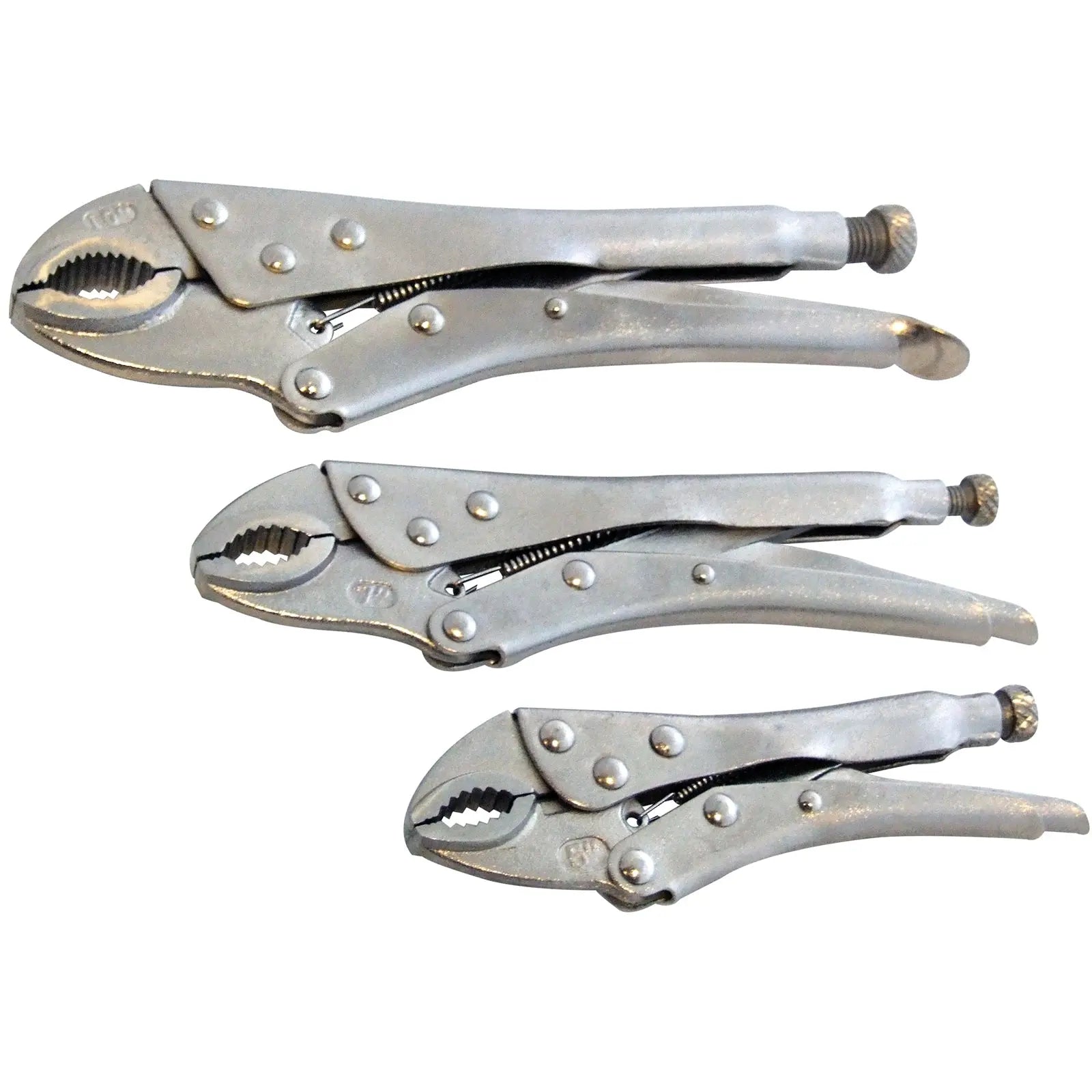 Amtech 3 Piece Locking Mole Grip Plier Set 5" 7" 10" 