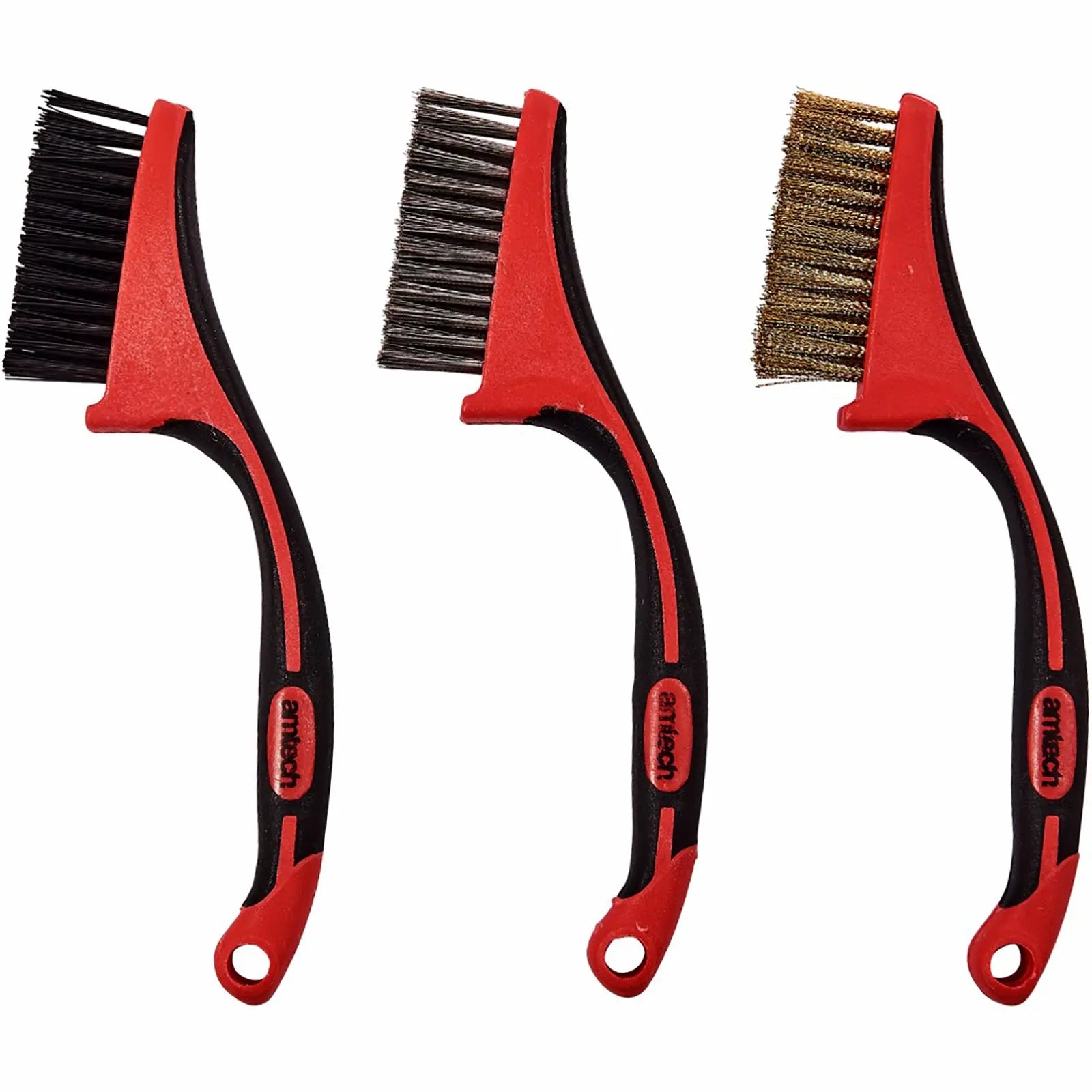 Amtech 3 Piece Mini Wire Brush Set 