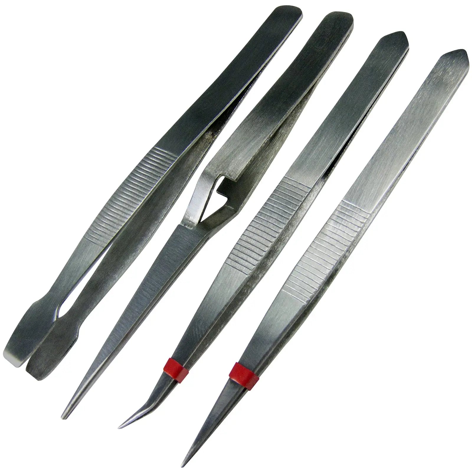 Amtech 4 Piece Tweezer Set Hobby Computer Repair 