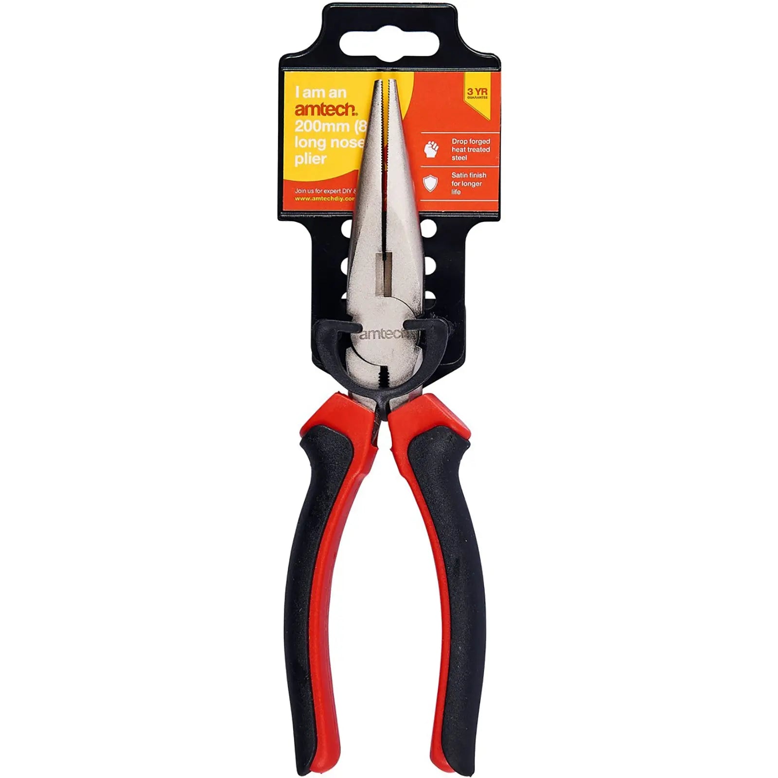 Amtech 8" 200mm Long Nose Pliers 