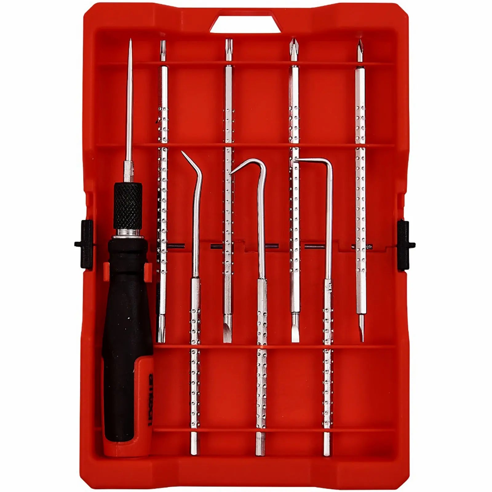 Amtech 9 Piece Telescopic Hook Pick and Screwdriver Set 