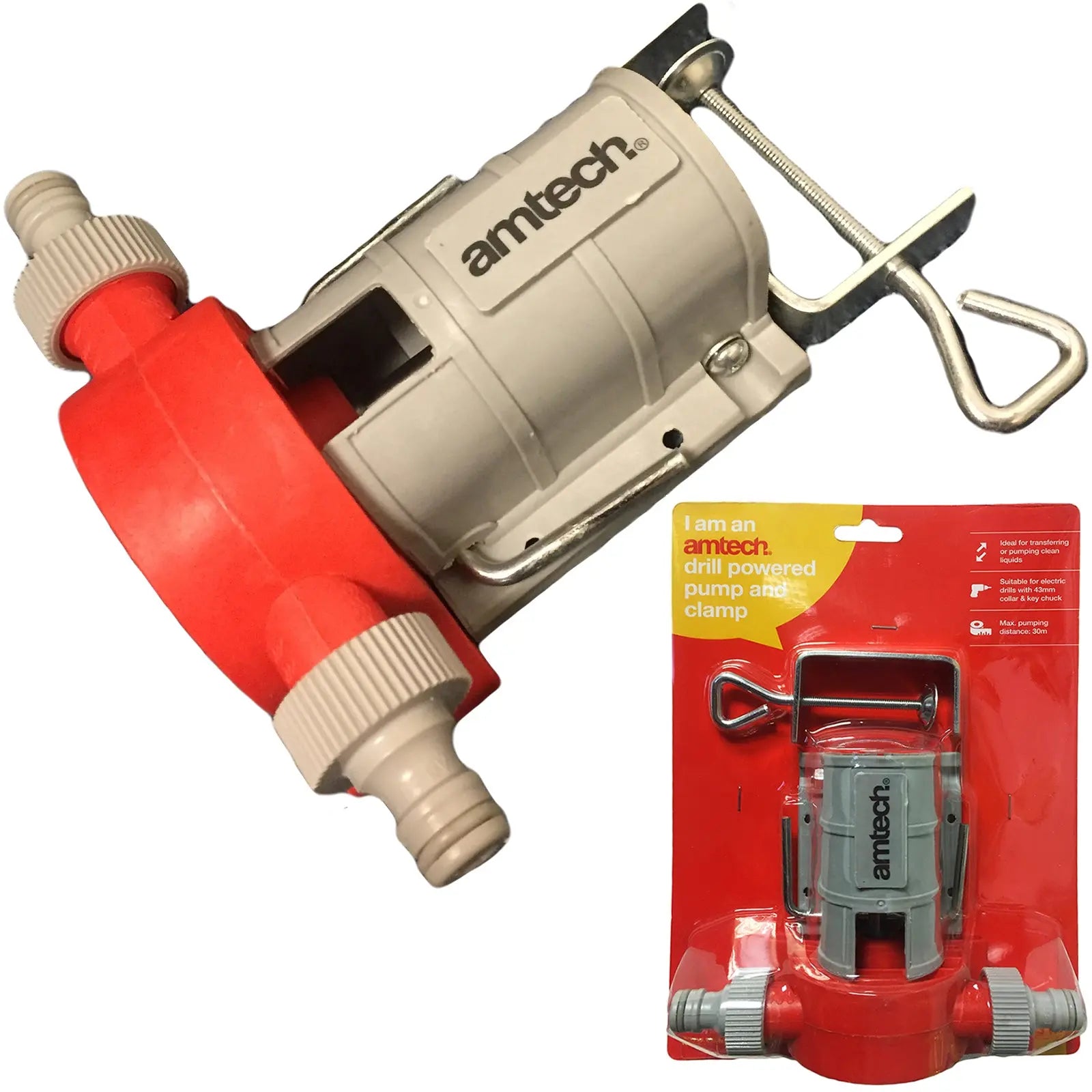 Amtech Drill Powered Water Pump 