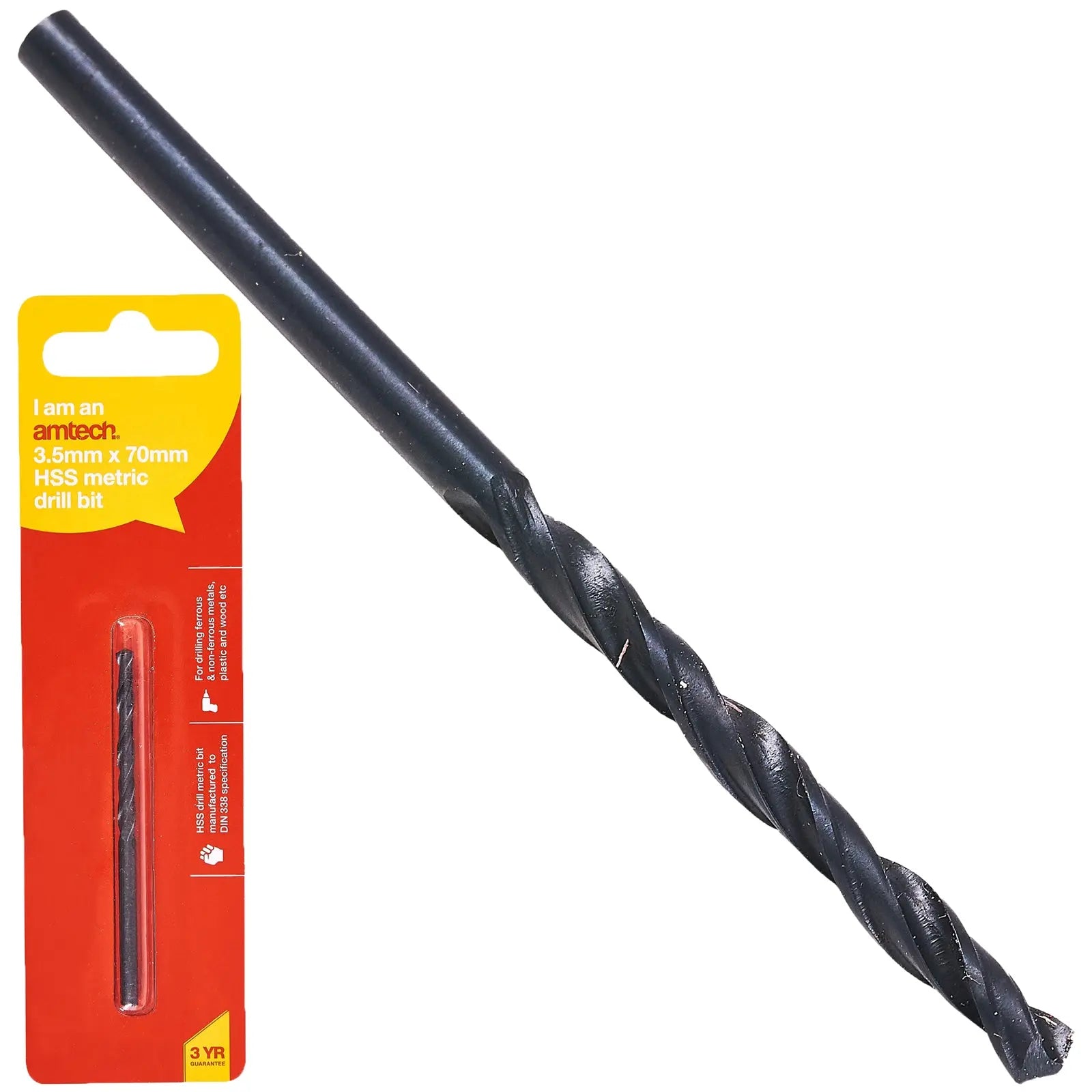 Amtech HSS Metric Metal Drill Bits 118° Precision Ground Tip 
