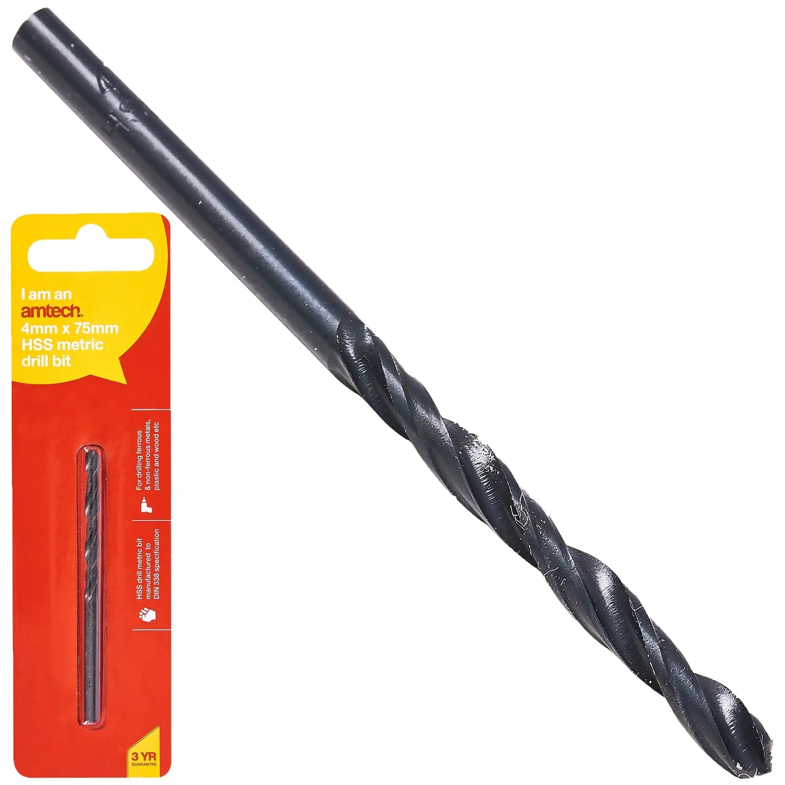 Amtech HSS Metric Metal Drill Bits 118° Precision Ground Tip 