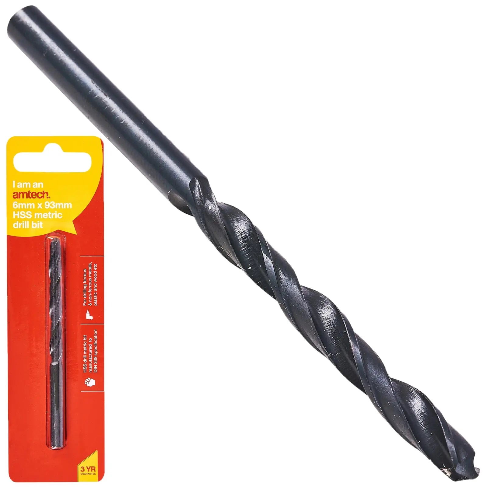 Amtech HSS Metric Metal Drill Bits 118° Precision Ground Tip 