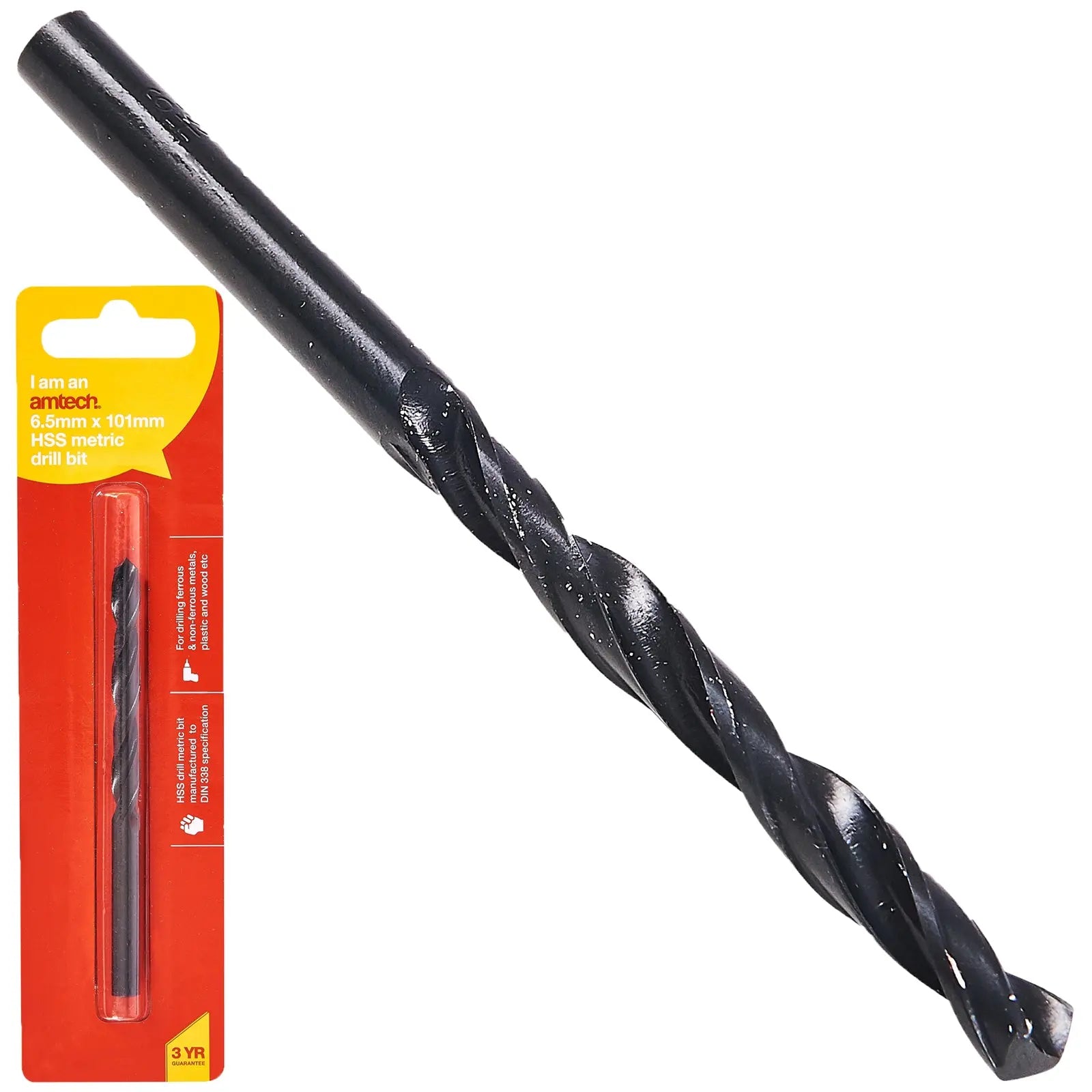 Amtech HSS Metric Metal Drill Bits 118° Precision Ground Tip 
