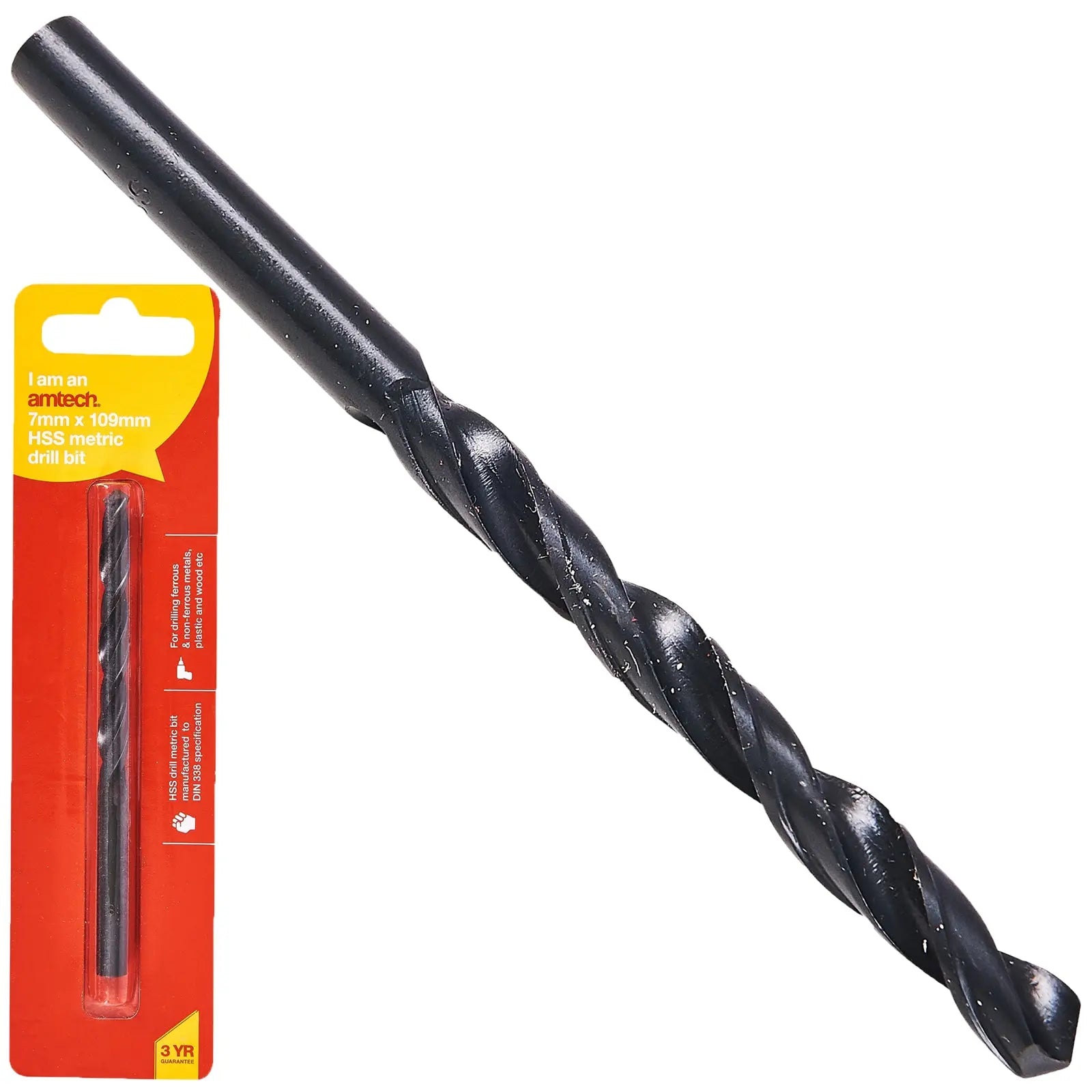 Amtech HSS Metric Metal Drill Bits 118° Precision Ground Tip 