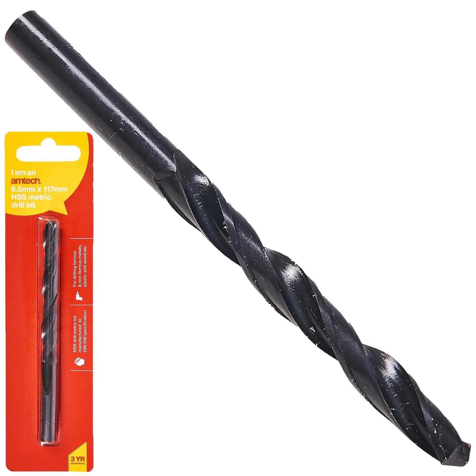 Amtech HSS Metric Metal Drill Bits 118° Precision Ground Tip 