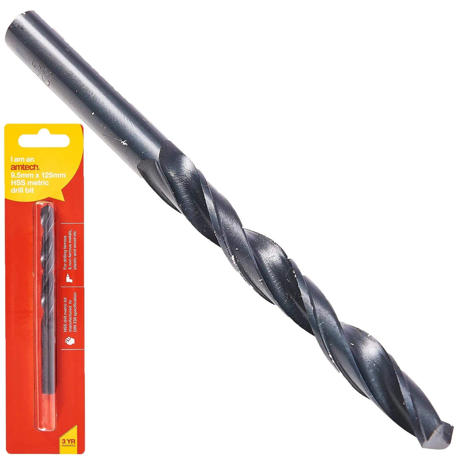 Amtech HSS Metric Metal Drill Bits 118° Precision Ground Tip 