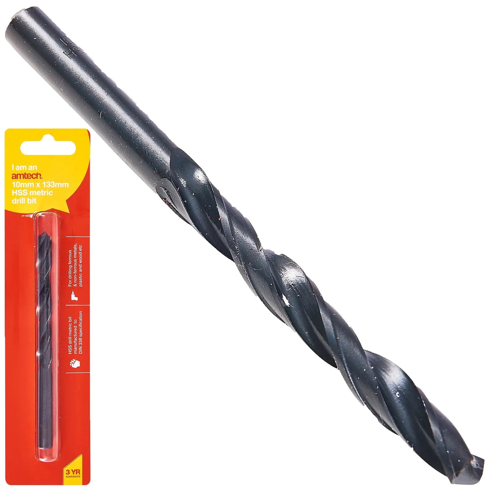 Amtech HSS Metric Metal Drill Bits 118° Precision Ground Tip 