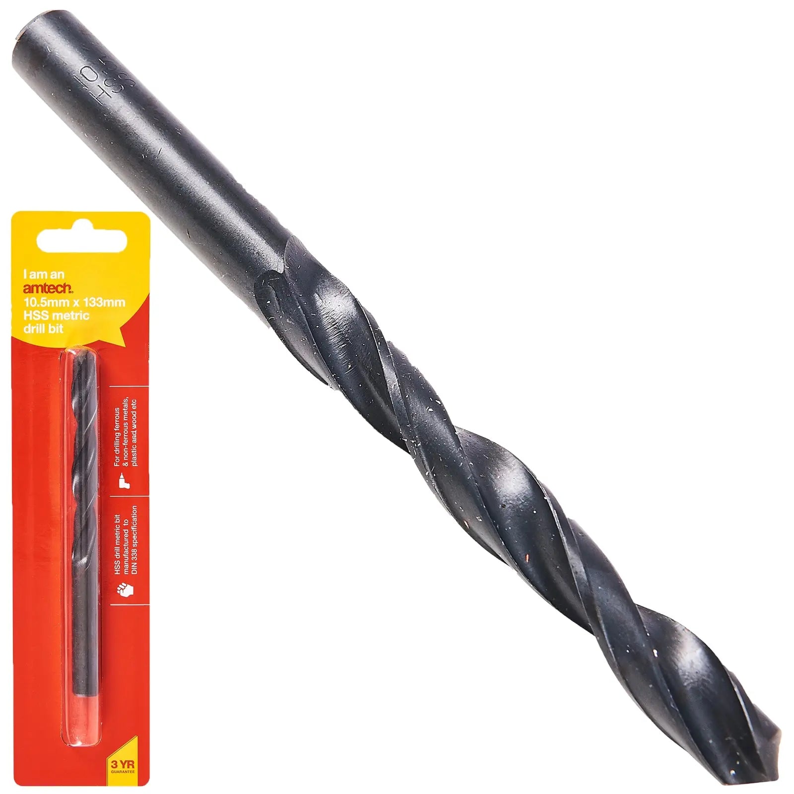 Amtech HSS Metric Metal Drill Bits 118° Precision Ground Tip 