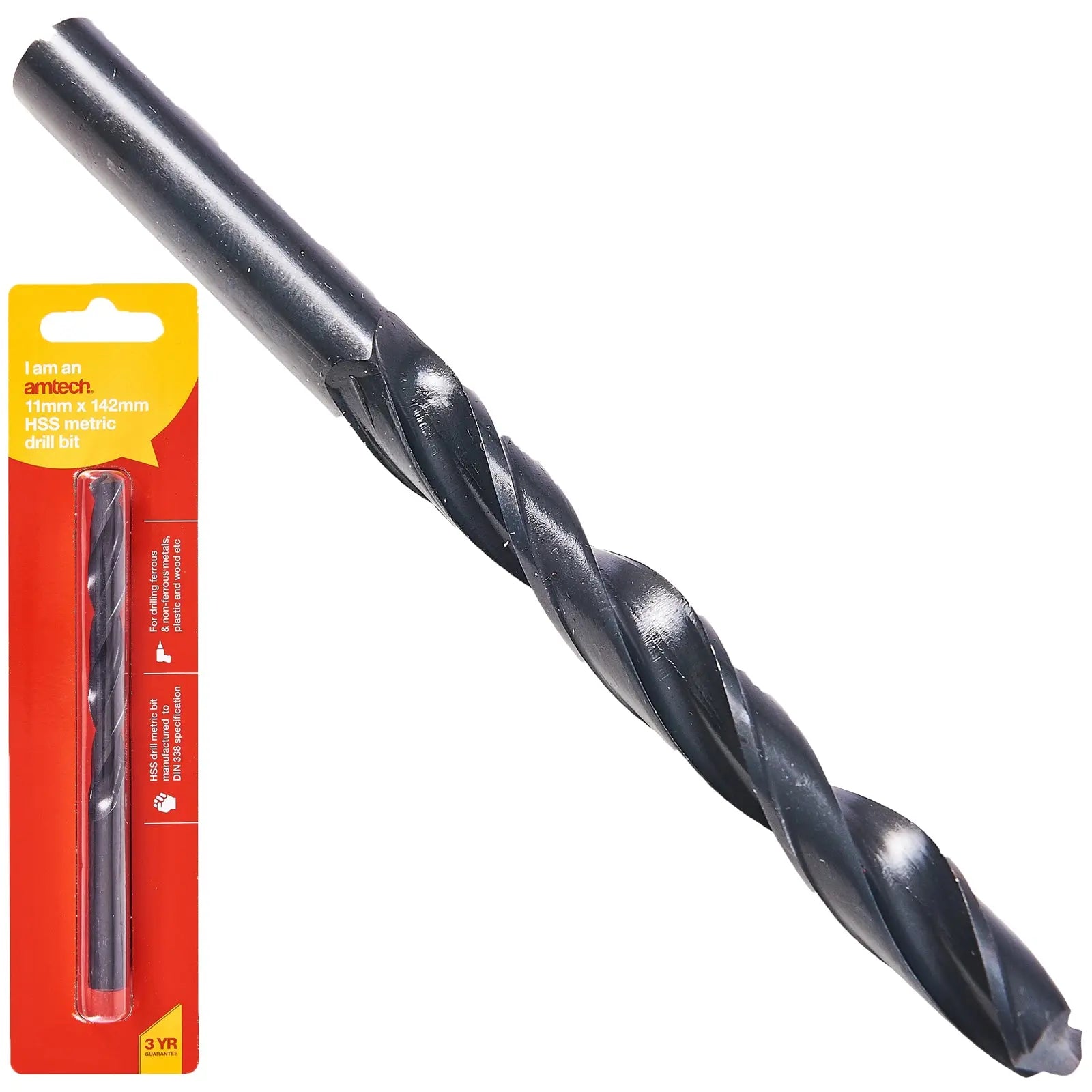 Amtech HSS Metric Metal Drill Bits 118° Precision Ground Tip 