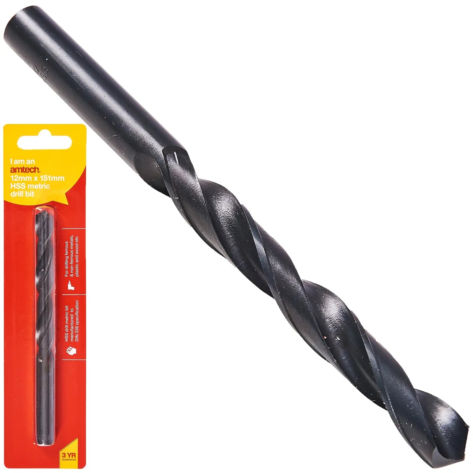 Amtech HSS Metric Metal Drill Bits 118° Precision Ground Tip 