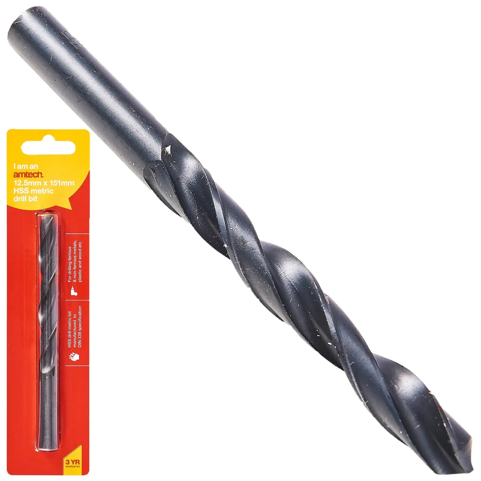 Amtech HSS Metric Metal Drill Bits 118° Precision Ground Tip 