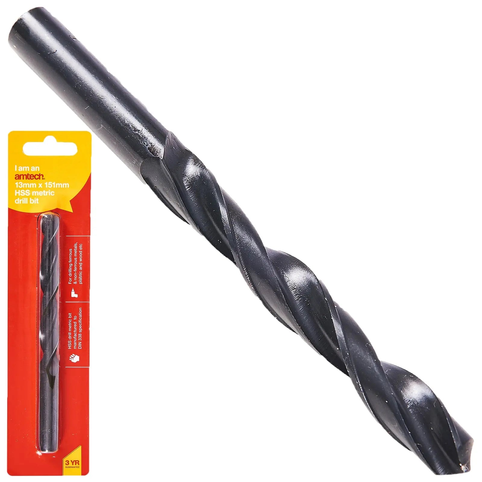 Amtech HSS Metric Metal Drill Bits 118° Precision Ground Tip 