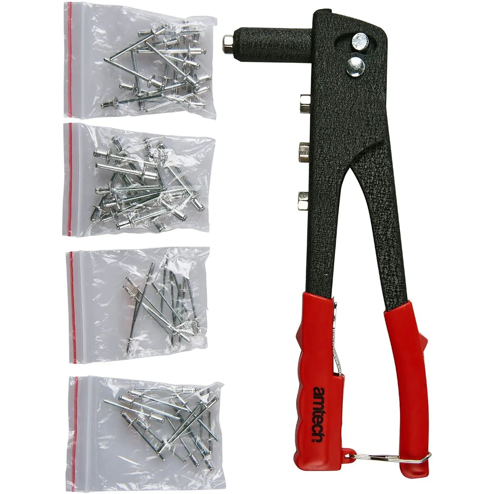 Amtech Hand Rivet Gun with 60 Rivets 