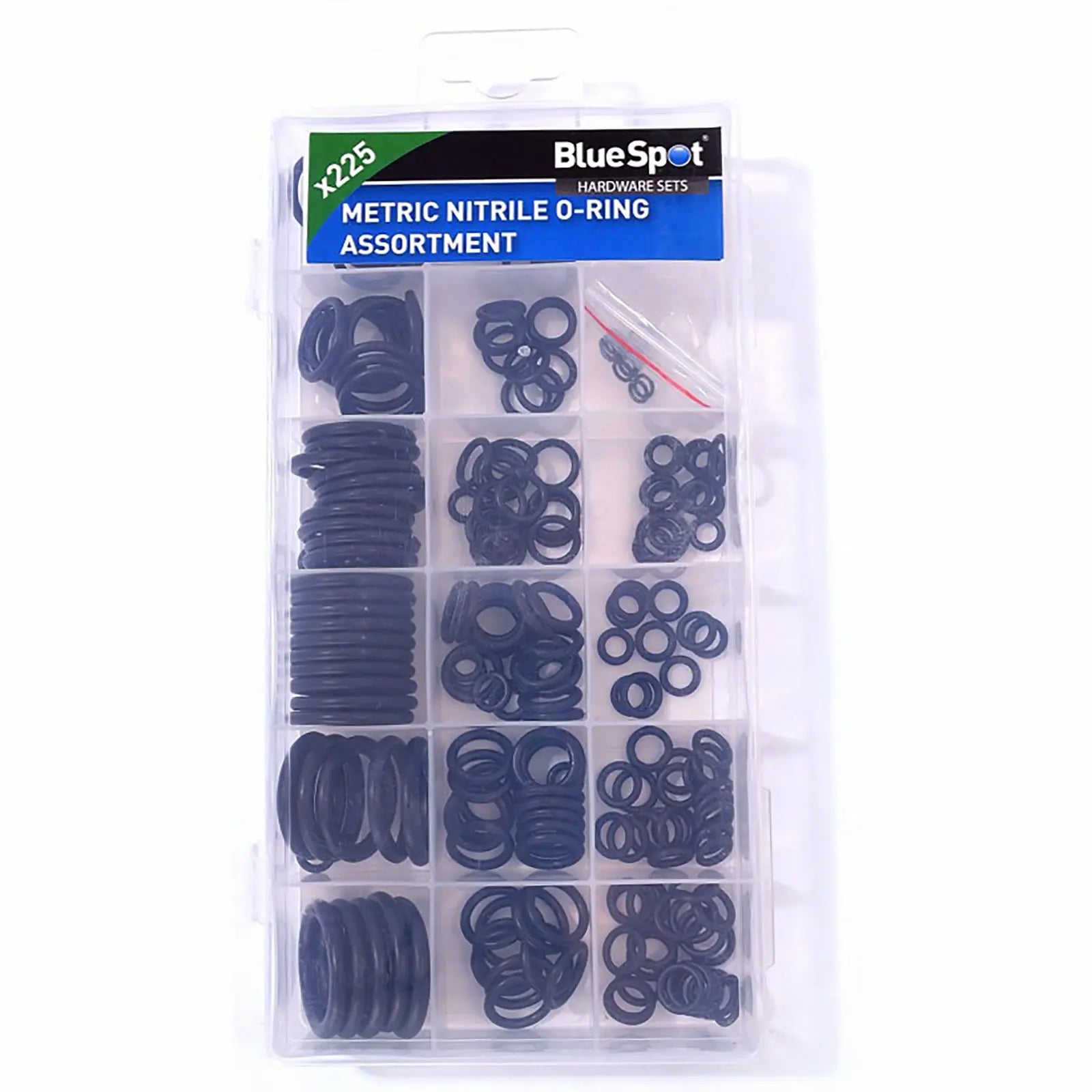 BlueSpot 225 Piece Metric Nitrile O-Ring Assortment 