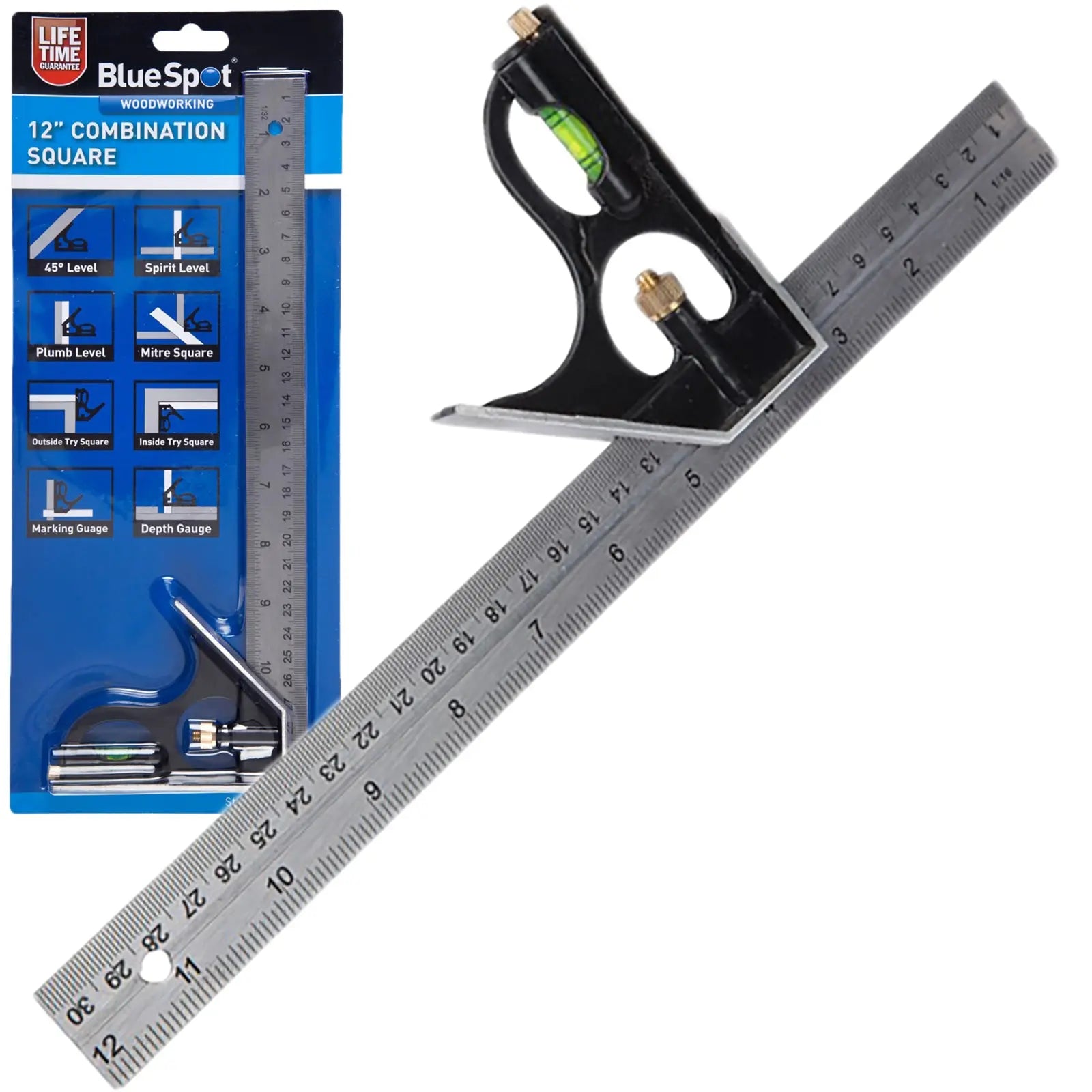 BlueSpot 300mm (12") Combination Square 