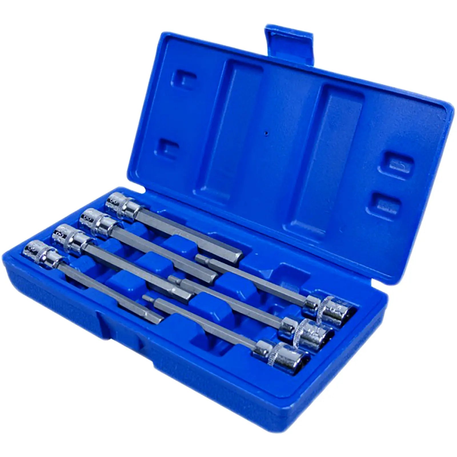 BlueSpot Hex Socket Bit Set 7 Piece 110mm 3/8" Drive Extra Long 3-10mm 