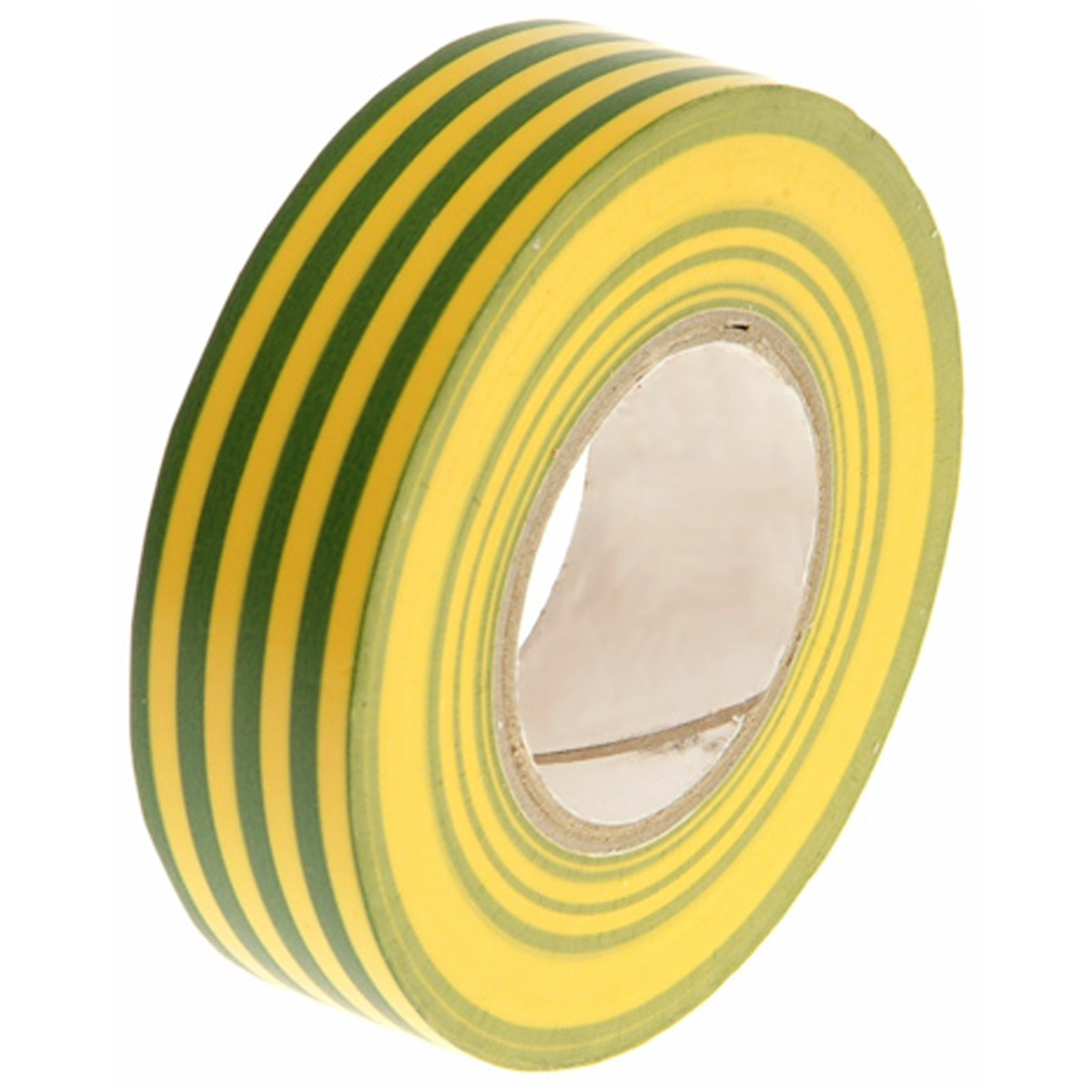 Faithfull Green & Yellow (Earth) PVC Electrical Tape 19mm x 20m